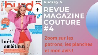 Magazine couture Burda Easy - Juillet/Aout 2021, zoom sur les modèles et les planches de patrons !