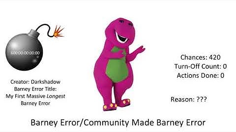 (REUPLOADED) Community Made Barney Error Part 1