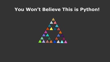 🎨Colourful Sierpinski Triangle with Python Turtle 🐢| Fractal Art Animation| Amin Coding.