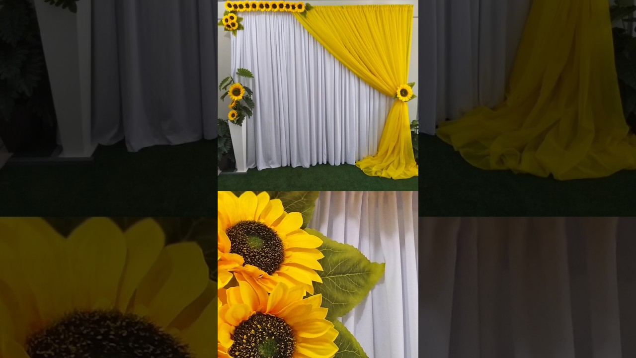 Incremente sua Festa com uma Decoração de Girassol 🌻 e Painel Cenário para Sessão de Fotos