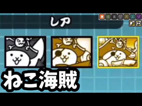 ねこ海賊 ニャーコック船長 ニャック・スパロウ【レア】にゃんこ図鑑・第3形態【にゃんこ大戦争】