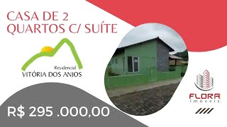 Casa de 2 quartos com suíte - Cond. Vitória dos Anjos II - Est. dos Cajueiros, Maricá - R$295mil
