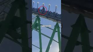 He Climbed Out A Roller Coaster 😨 #shorts