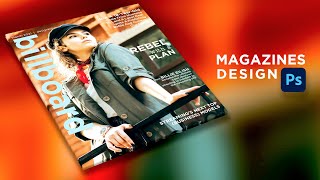 Magazine Cover Page Design Tutorial in Adobe Photoshop screenshot 4