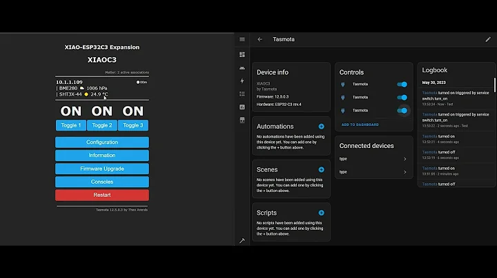Tasmota Matter Router with Home Assistant