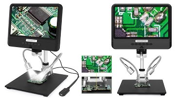 Andonstar AD208S 5X-1200X Digital Microscope 8.5 Inch 1280*800 LCD Display 1080P Video