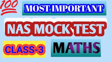Nas 2024 maths mock test for class-3 #Nas @ ps star classes