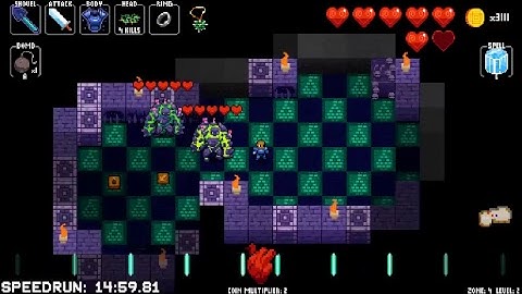 Crypt of the NecroDancer - My first all-zone Monk clear!