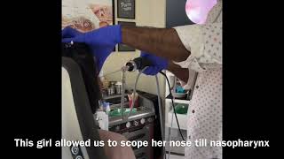 NASAL ENDOSCOPY ON A 7 YEAR OLD GIRL