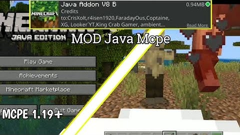 MOD Java Addon V8 - Minecraft PE 1.19+