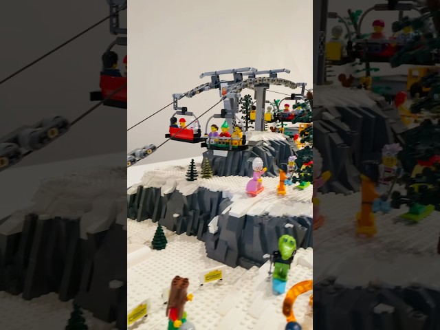 LEGO Chairlift MOC built in St. Gallen, Switzerland 🇨🇭 #lego