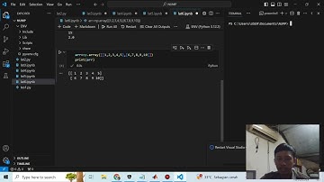 pertemuan 12 belajar Numpy(python) - Index Dimensi array