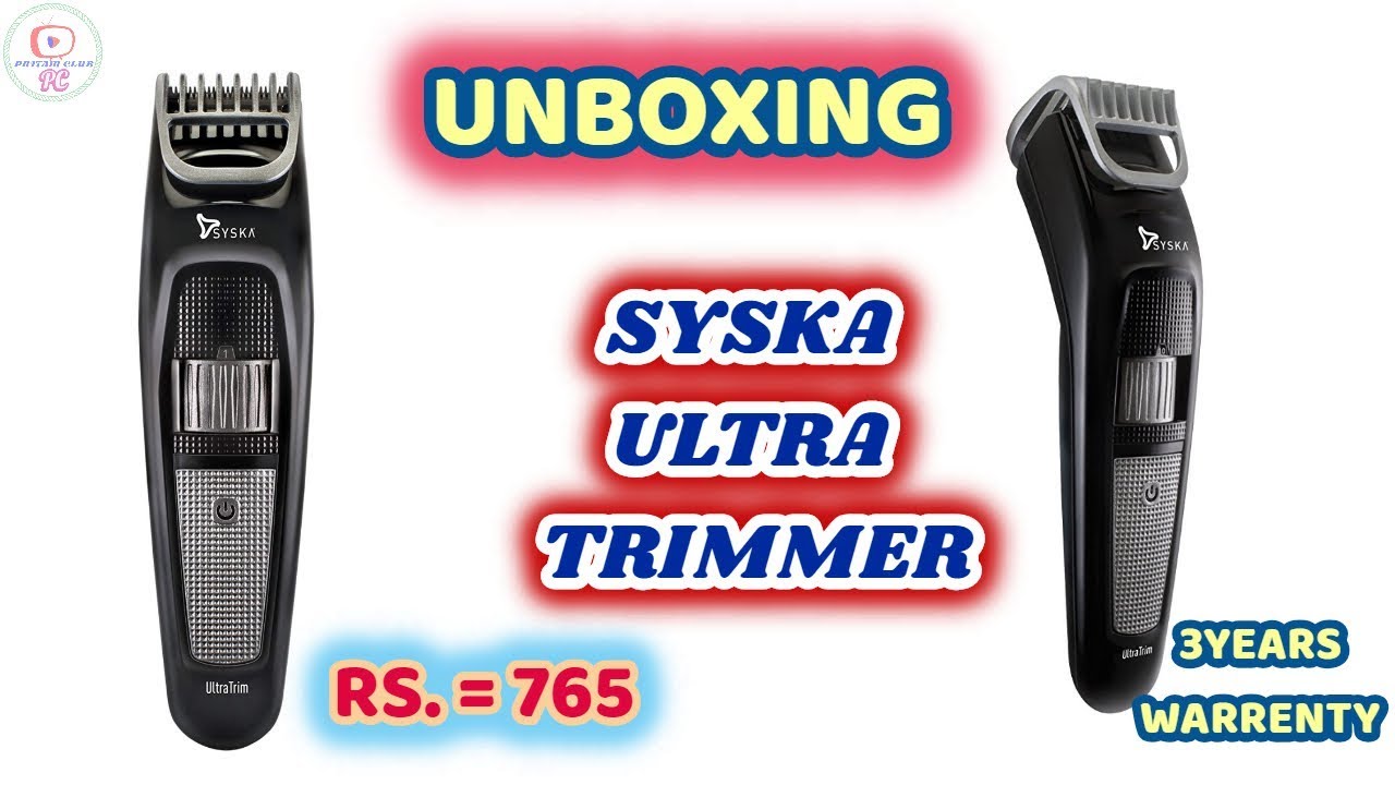 syska ht100 trimmer charger