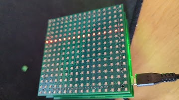 16x16 LED Matrix - Early Prototyping 4 - Row by Row
