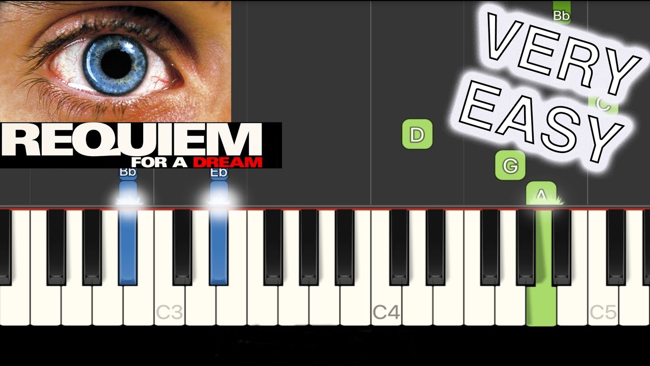 Requiem for a Dream VERY EASY Piano Tutorial