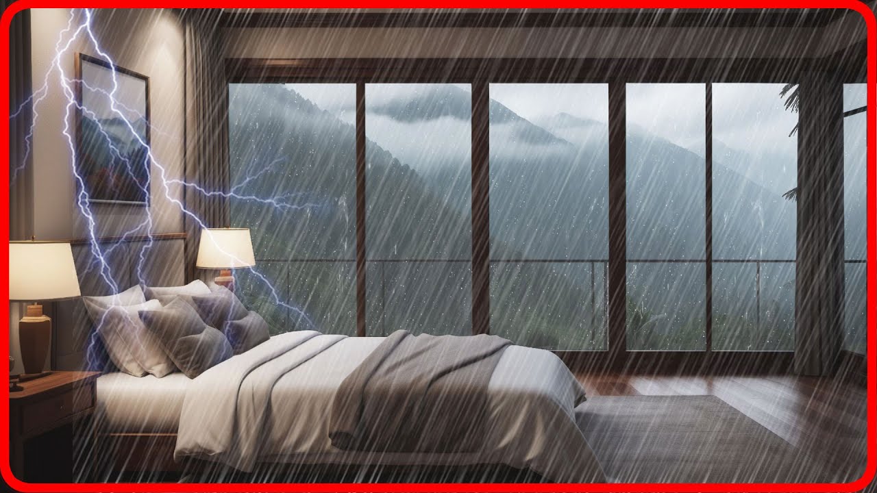 Meditation Melodies: Rain and Thunder Sleep Therapy | Rain sounds for ...