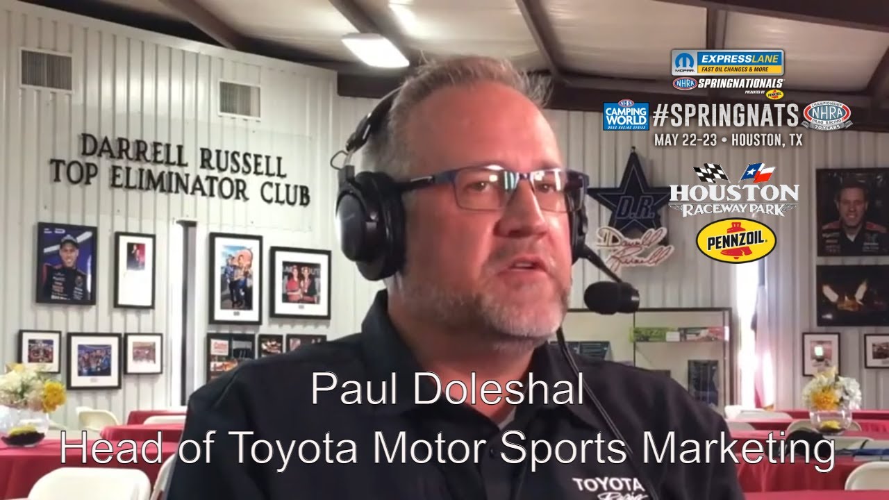 Paul Doleshal, Head of Toyota Motor Sports North America, at the 2021 NHRA Spring Nationals!