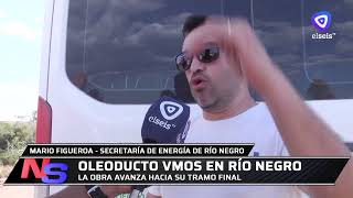 Avanza la obra del oleoducto Vaca Muerta Oil Sur y el seis tv estuvo en la zona