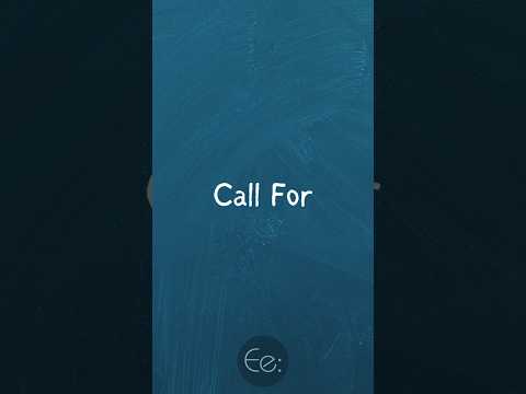 Call For 📢