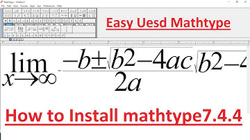 How to install and use MathType