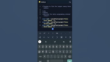 JavaScript Program to find the largest Number