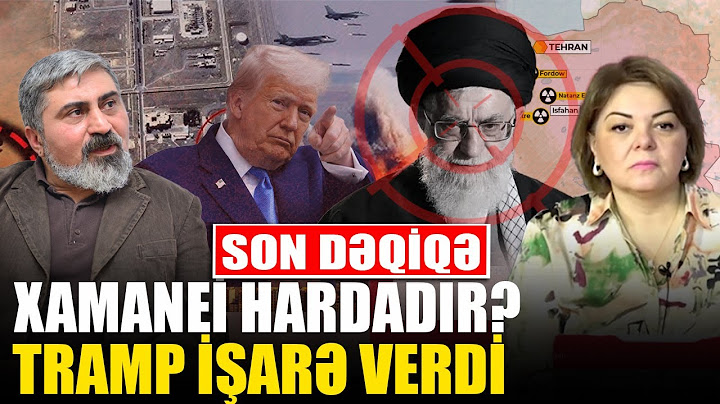 Xamneyi hardadır - Tramp işarə verdi - Elçin Alıoğlu ilə QIRMIZI MASA