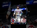 New York Mets versus Washington Nationals game score ￼