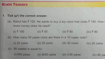 DAV Class 3 unit 7 brain teasers ।। Math class 3 chapter 7 brain teasers dav public school