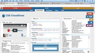 Lesson 64 - Codepen Html Cheatsheet