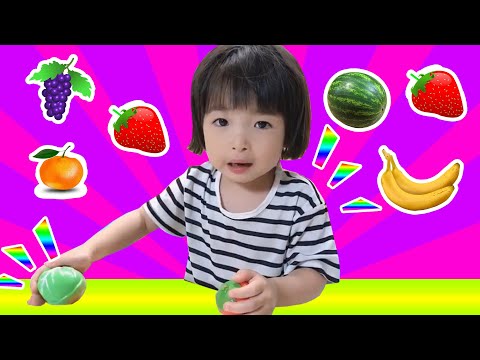 [지아튜브] [JiA Tube] 과일자르기 놀이 과일장난감 주방놀이 싹뚝싹뚝 과일썰기 Toy Velcro Cutting Food. Fruits and Vegetables