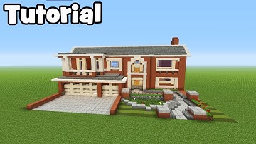 Minecraft Tutorial: How To Make A Huge Suburban Mansion