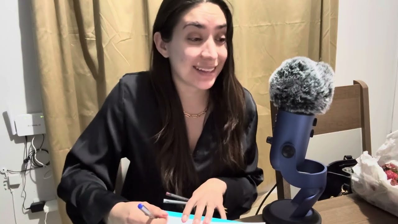 Sesión de estudio ASMR.