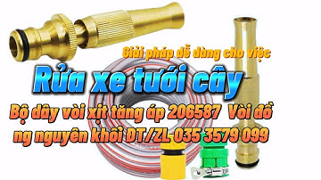 Giải Pháp Cho Việc Dọn Dẹp Nhà Cửa, Rửa Xe Tưới Cây- Bộ Dây và Vòi 206587 Vòi Đồng | Thành Long TLG