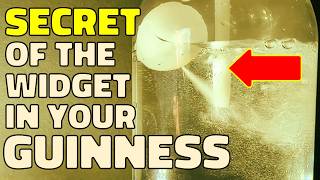 Guinness widget releasing a jet of gas