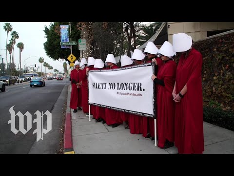 ‘Hollywood Handmaids’ Protest Outside Golden Globes
