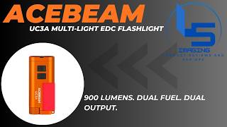 ACEBEAM UC3A Compact Multi-Color EDC Flashlight Review.  900 Lumens And It Costs What!!