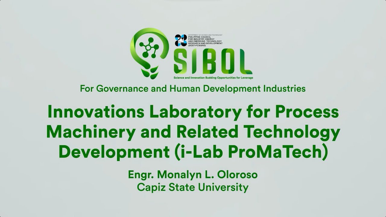 Innovations Laboratory for Process Machinery and Related Technology Development (i-Lab ProMaTech)
