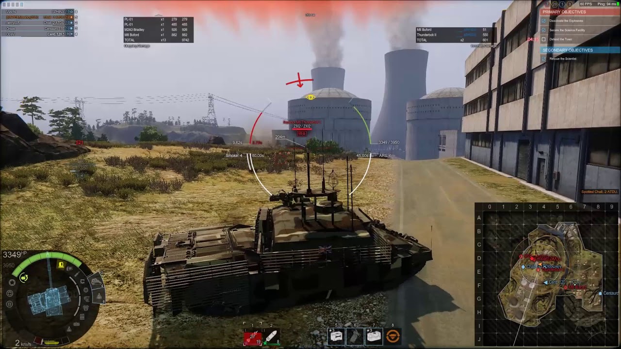Patch 0.21 Game Play - Challenger 2 ATDU MBT on Zero Hour - YouTube