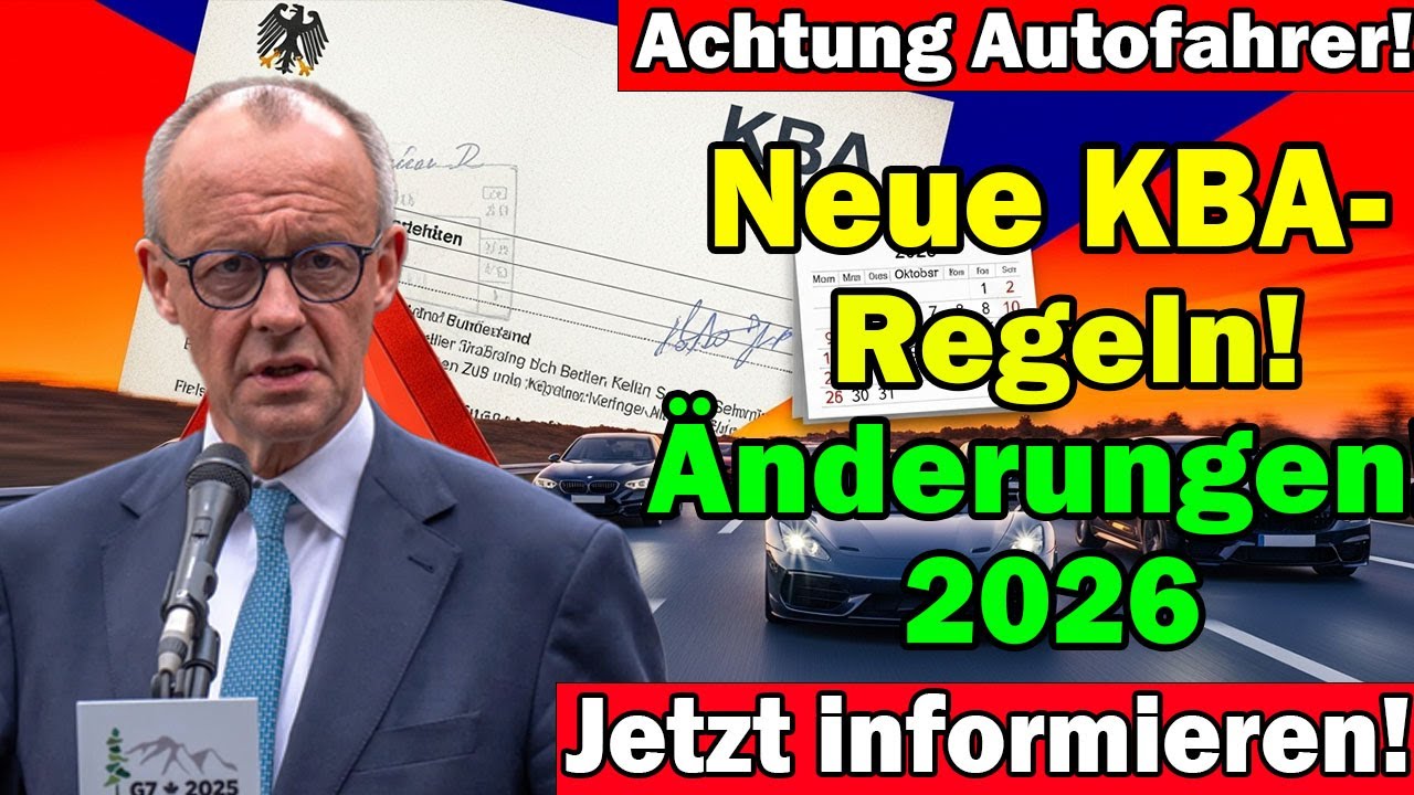 🚗 Achtung Autofahrer! Neue KBA-Regeln ab 2026 – Diese Änderungen treffen Millionen!