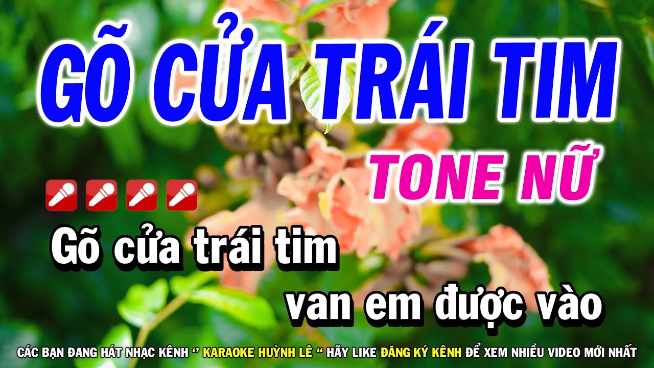 Karaoke Hoa Cài Mái Tóc Remix Tone Nam Nhạc Sống Organ Bền Vững  YouTube