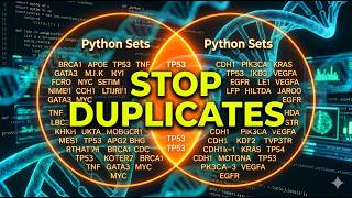 How to Compare DNA Data with Python Sets | Bioinformatics Day 7 |Muhammad Furqan Python