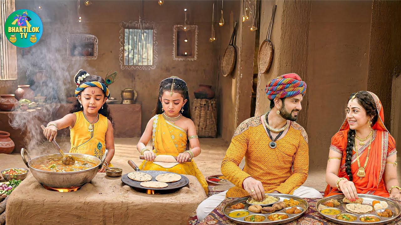 जब कान्हा राधा ने बनाया मैया बाबा के लिए स्वादिष्ट भोजन देखकर मैया बाबा हुए भावुक ||