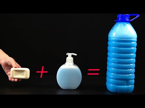 Przygotuj 6 l mydła w płynie z 1 twardego mydła!| Doskonały