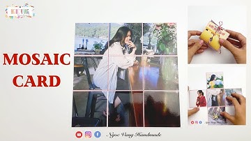 MOSAIC CARD - THIỆP ẢNH GHÉP MẢNH || NGOC VANG Handmade