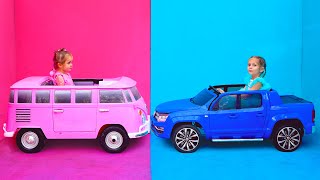 Pink vs Blue! Funny Barbie song and Nursery Rhymes