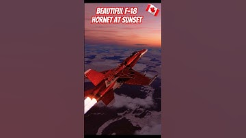 #dcs #Canada #airforce Canada airforce f-18 Hornet flying high at sunset