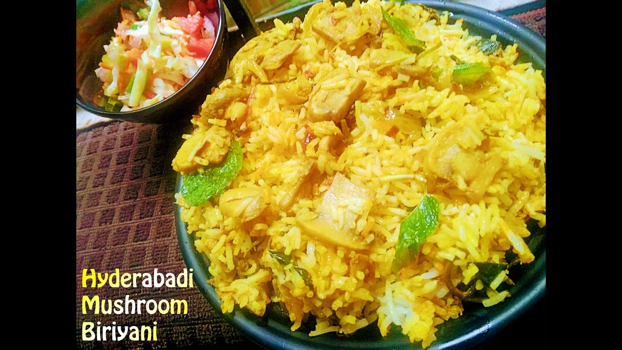 Hyderabadi Musrooom Biriyani Restaurant stytle at Home | Sugi