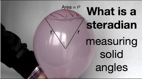 Steradian- measuring solid angles: from fizzics.org