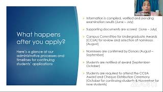 Scholarships & Bursaries Webinar screenshot 1