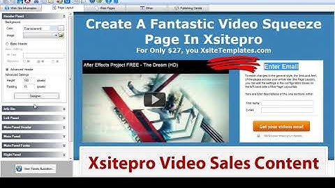 Xsitepro Templates - Xsitepro Video Sales Letter